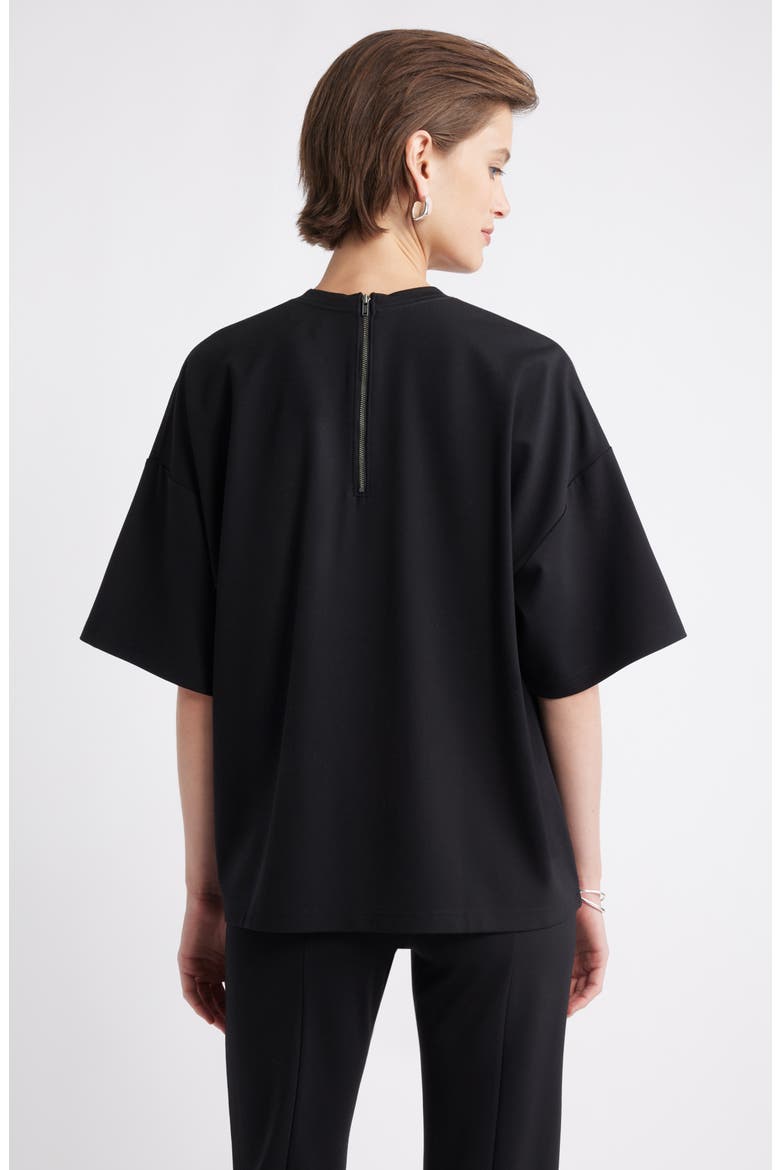 Ponte T-Shirt, Alternate, color, BLACK