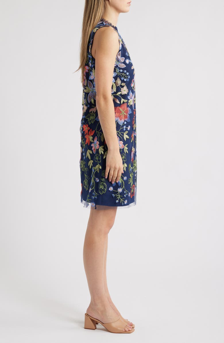 Anne Klein Embroidered Sleeveless Dress, Alternate, color, 