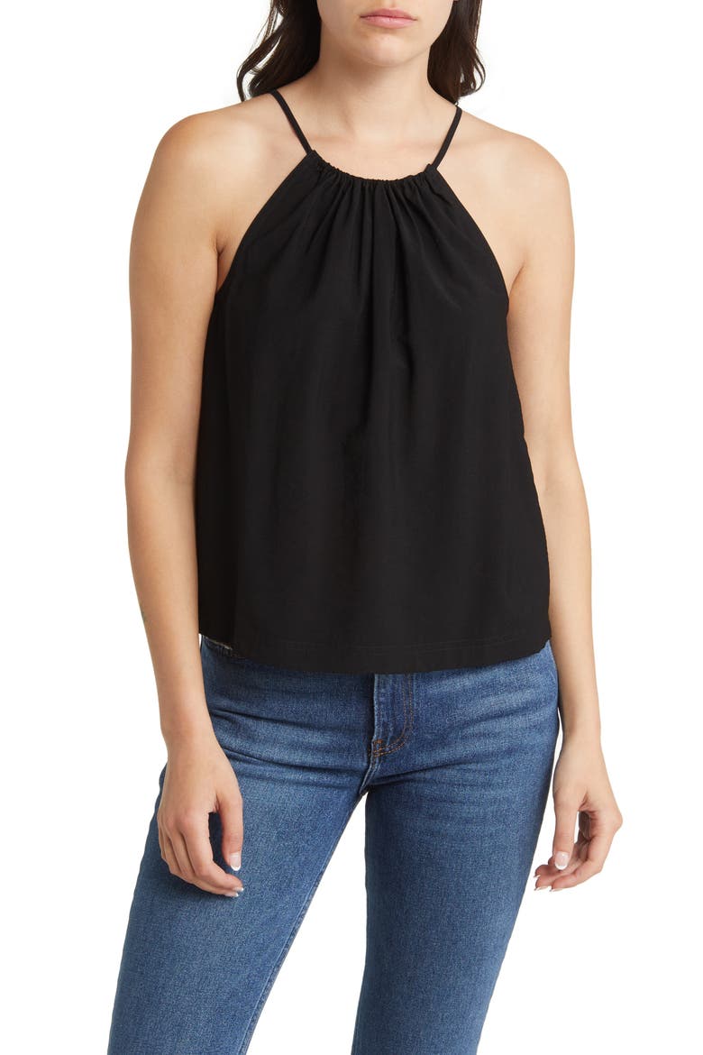 Halter Camisole, Main, color, BLACK