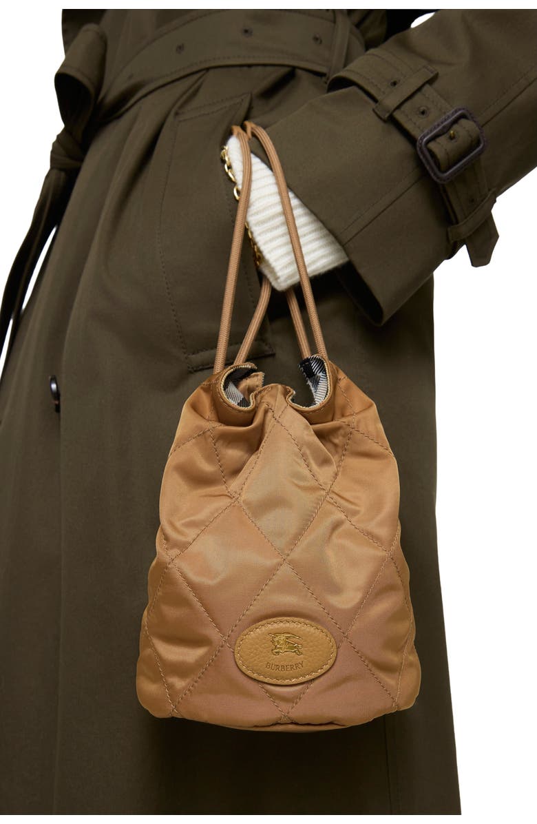 Burberry Horseshoe Chain Pouch, Alternate, color, Teak Brown