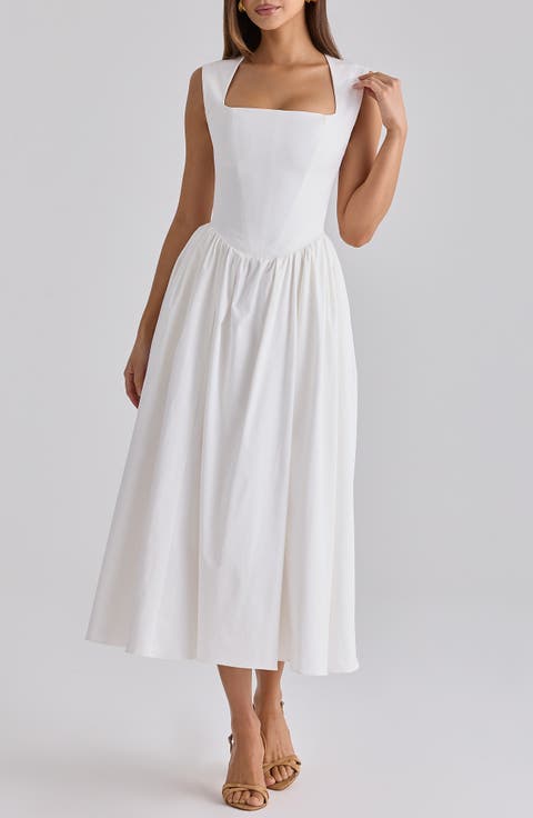 Emmy Stretch Pima Cotton Midi Sundress
