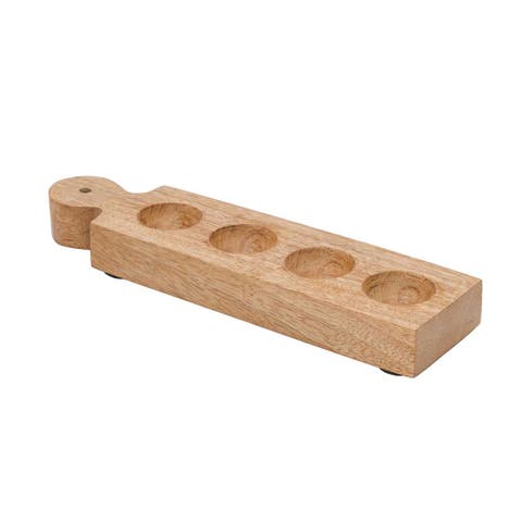 Wooden 4-Section Egg Holder
