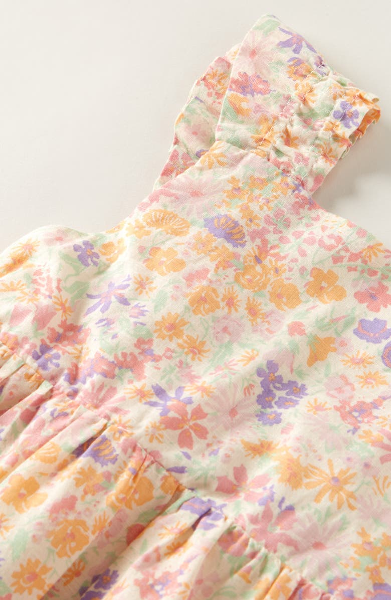 Nordstrom Kids' Floral Print Cotton Dress, Alternate, color, Pink Bubbles Meadow Floral