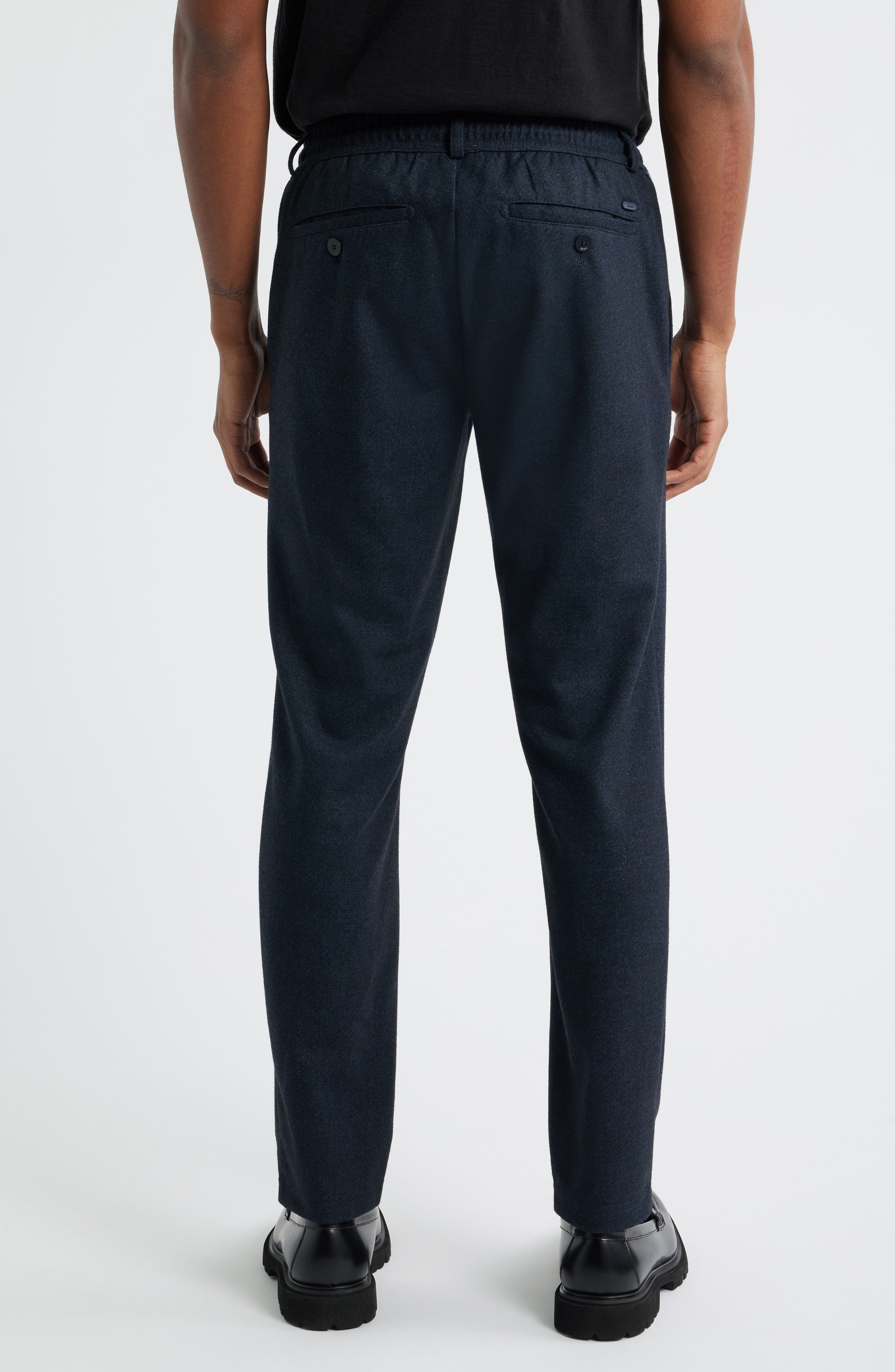 Phil K Elastic Waist Stretch Jersey Pants - image 4