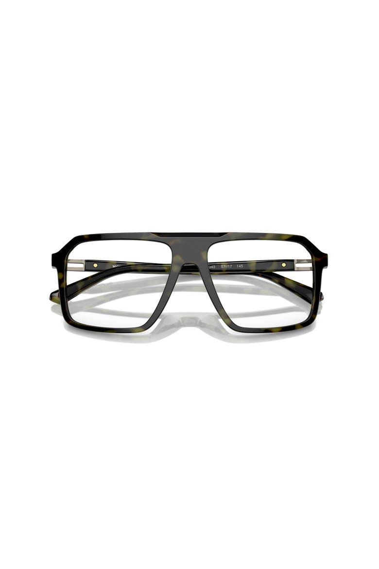 57mm Square optical glasses, Alternate, color, Green
