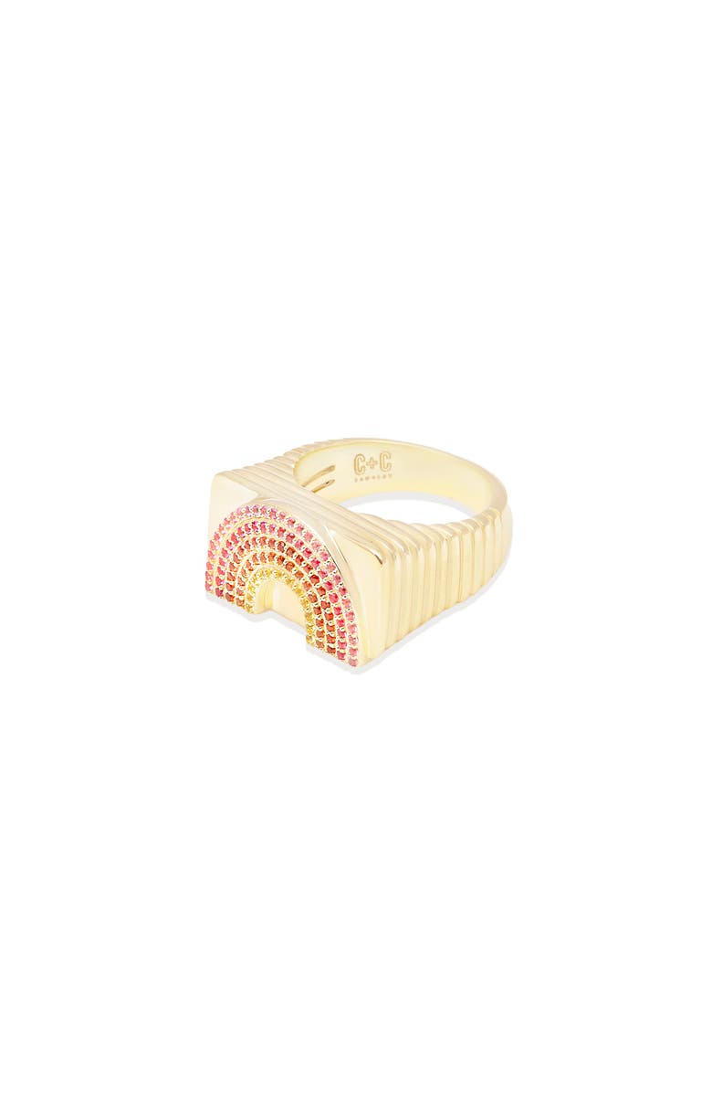 Campbell + Charlotte Juju Rainbow Ring, Alternate, color, Gold