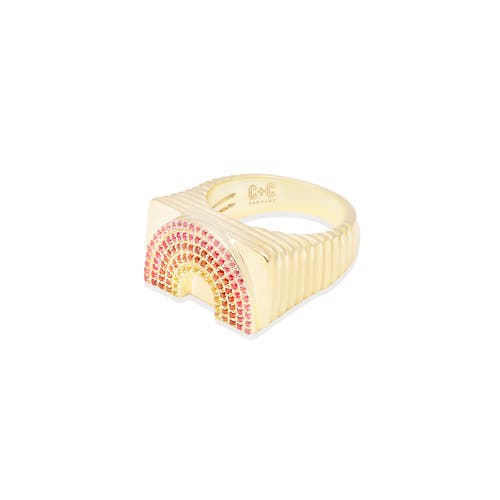 Campbell + Charlotte Juju Rainbow Ring In Neutral