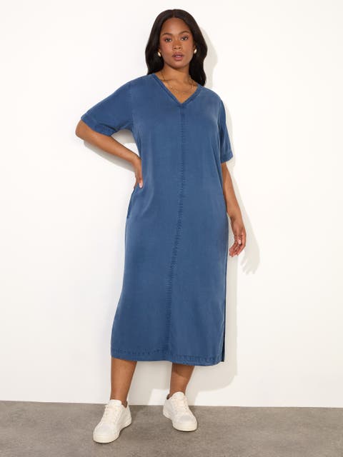 Fit and flare velvet midi dress  4797