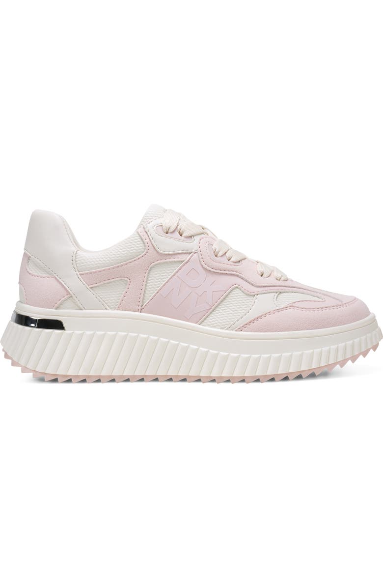 DKNY Lachele Platform Sneaker, Alternate, color, Soft White/ Light Pink