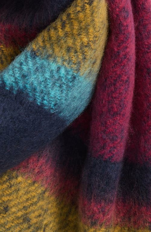 Treasure & Bond Stripe Fringe Scarf In Multi