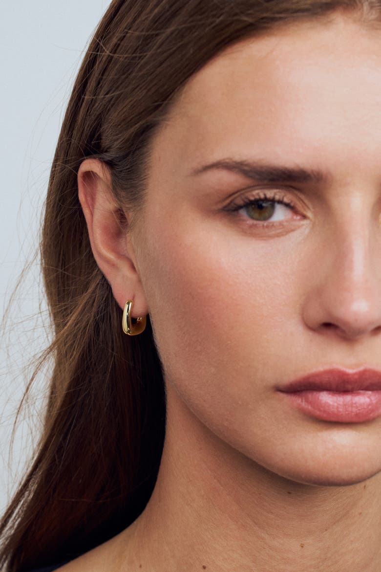 Earrings Borsa Pianura, Alternate, color, 18K Gold Plated