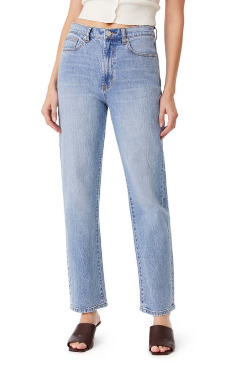 Peyton High Waist Straight Leg Jeans