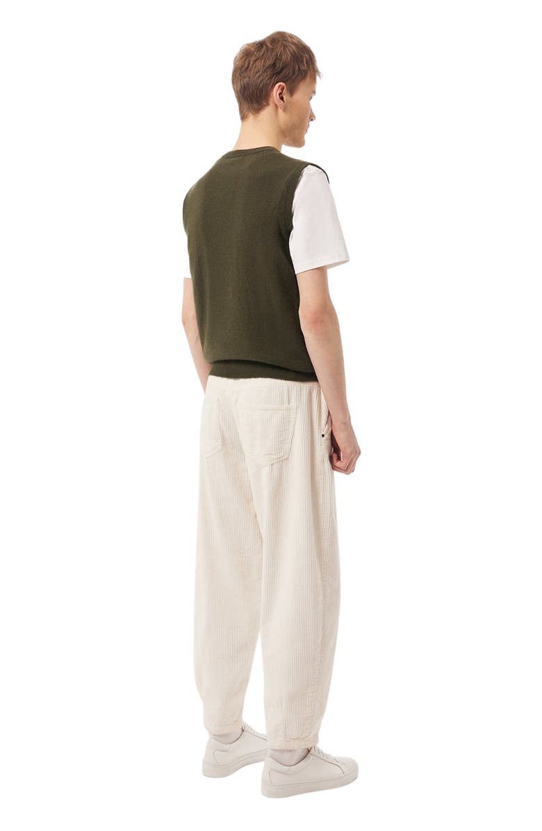 GOBI Mongolian Cashmere Essential V-Neck Cashmere Vest, Alternate, color, Capulet Olive