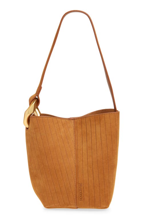 Jw Anderson Small Corner Stripe Deerskin Tote