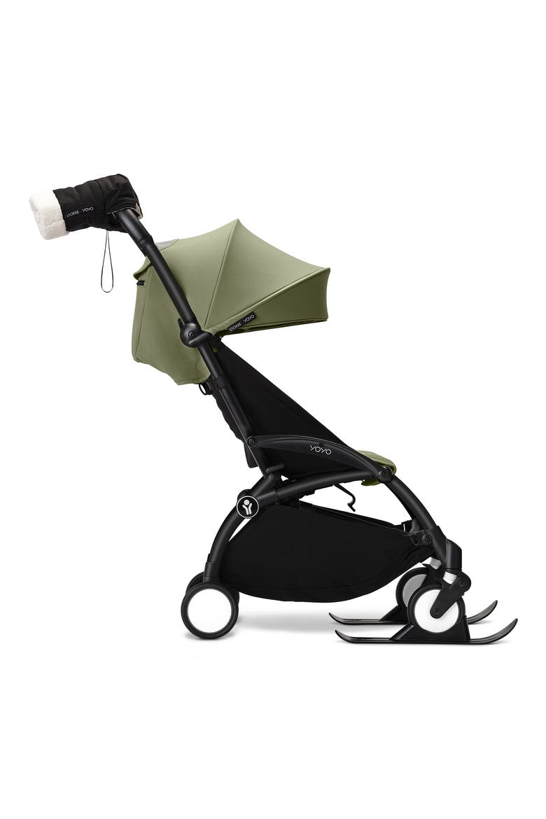 YOYO Stroller Skis, Alternate, color, BLACK