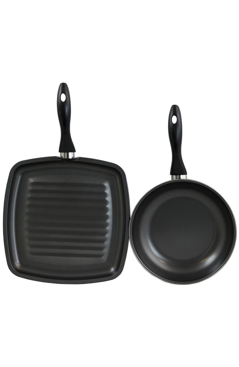 Gibson Westleton 2 piece Cookware Set Black, Alternate, color, Black