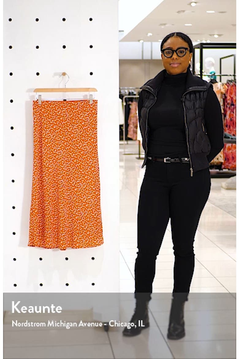 Anya Print Midi Skirt video