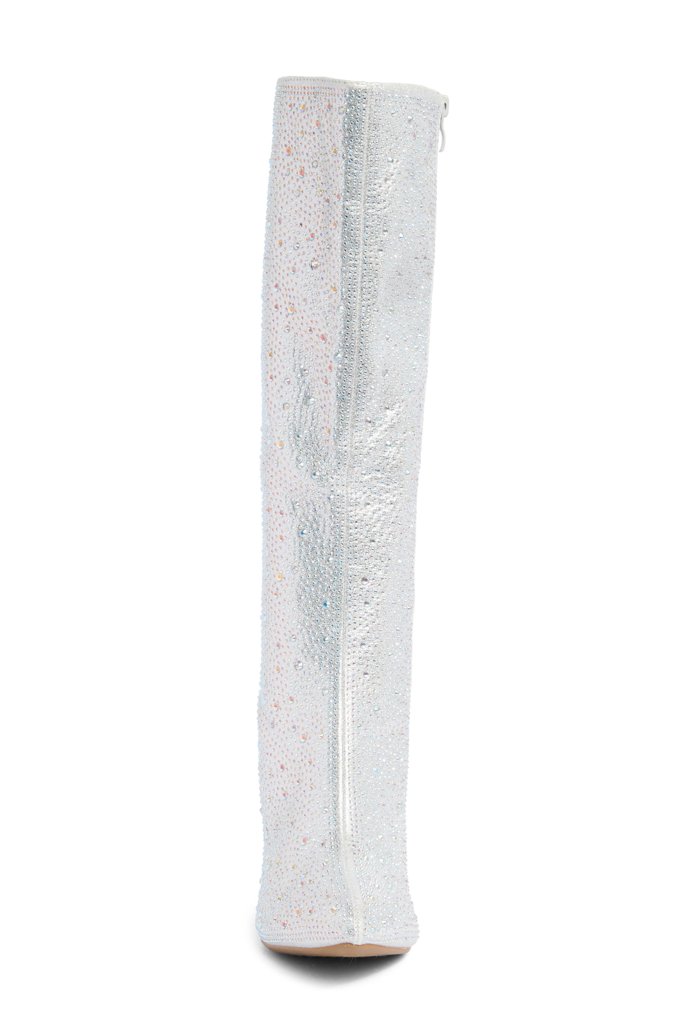 Martha Rhinestone Boot, Alternate, color, SILVER GLITTER