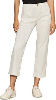 Sanctuary Retreat Mid Rise Crop Straight Leg Utility Pants