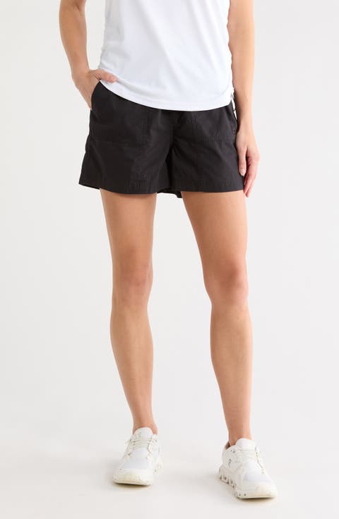 Drawcord Waist Cotton Shorts
