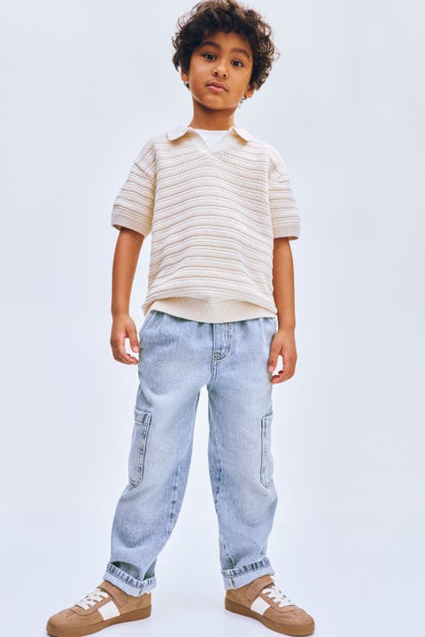 Denim Cargo Joggers