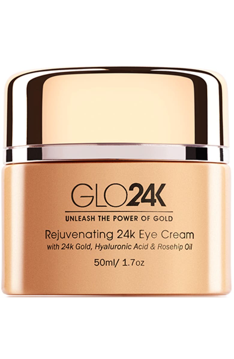 GLO24K UNLEASH THE POWER OF GOLD Rejuvenating 24k Eye Cream, Main, color, Na