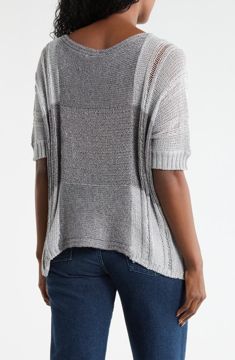 Forgotten Grace Open Knit Top, Alternate, color, Silver