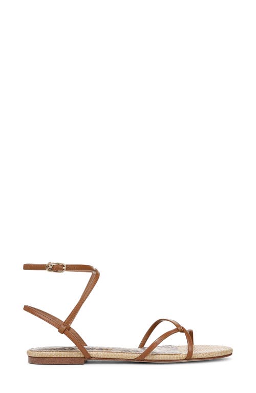 Sam Edelman Ellina Ankle Strap Sandal In Saddle