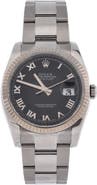 Pre-Owned Rolex Oyster Perpetual Datejust Automatic Watch Stainless Steel and White Gold 36