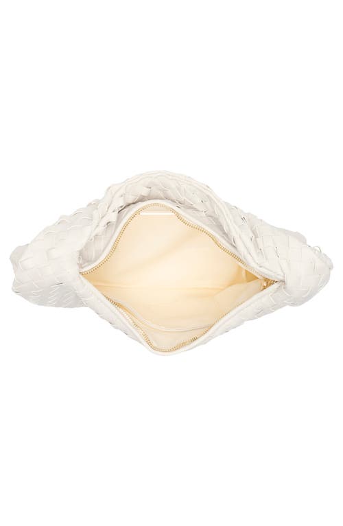 Urban Expressions Handbags Woven Hobo Shoulder Bag In Ivory