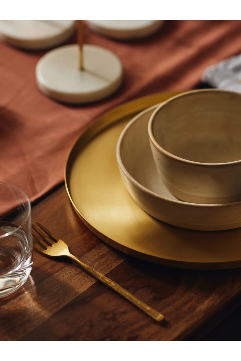 Heirloom Brass Serving Plate, Alternate, color, Brass