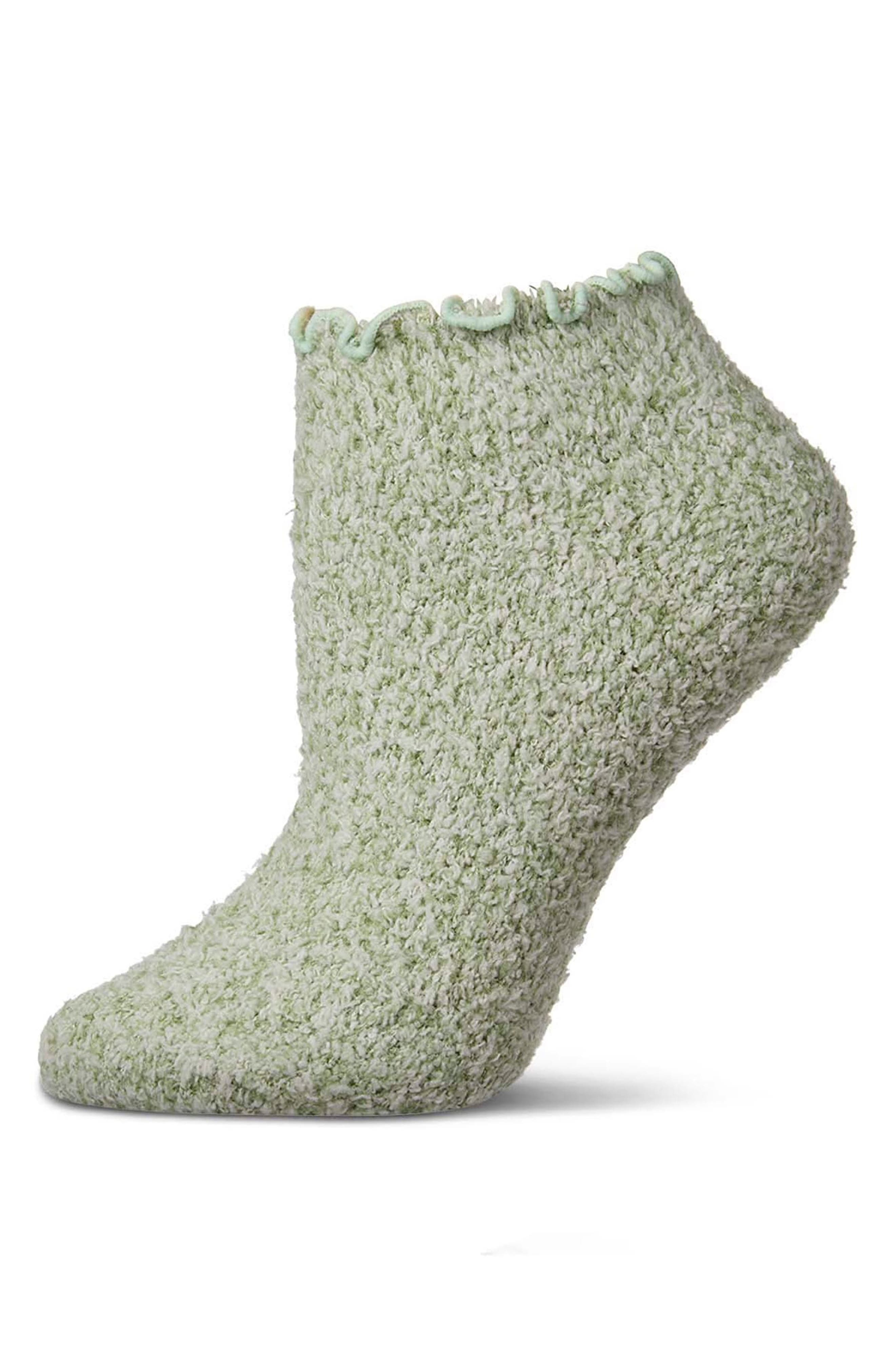 Buttersoft Plus Scalloped Edge Ankle Socks, Main, color, MINT