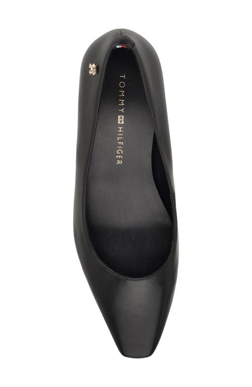 Tommy Hilfiger Opheili Block Heel Pump In Black