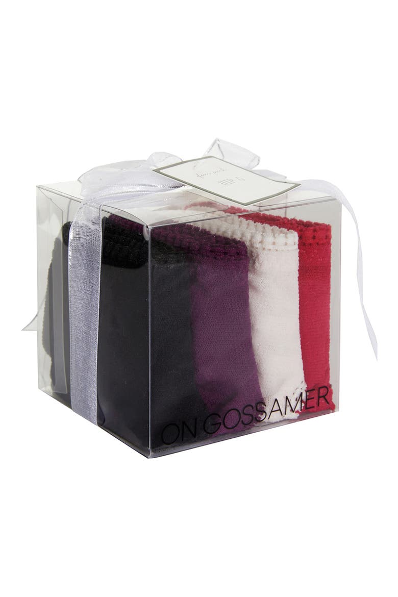 4-Pack Hip-G Mesh Thongs, Alternate, color, BLACKS MAUVE PURPLE