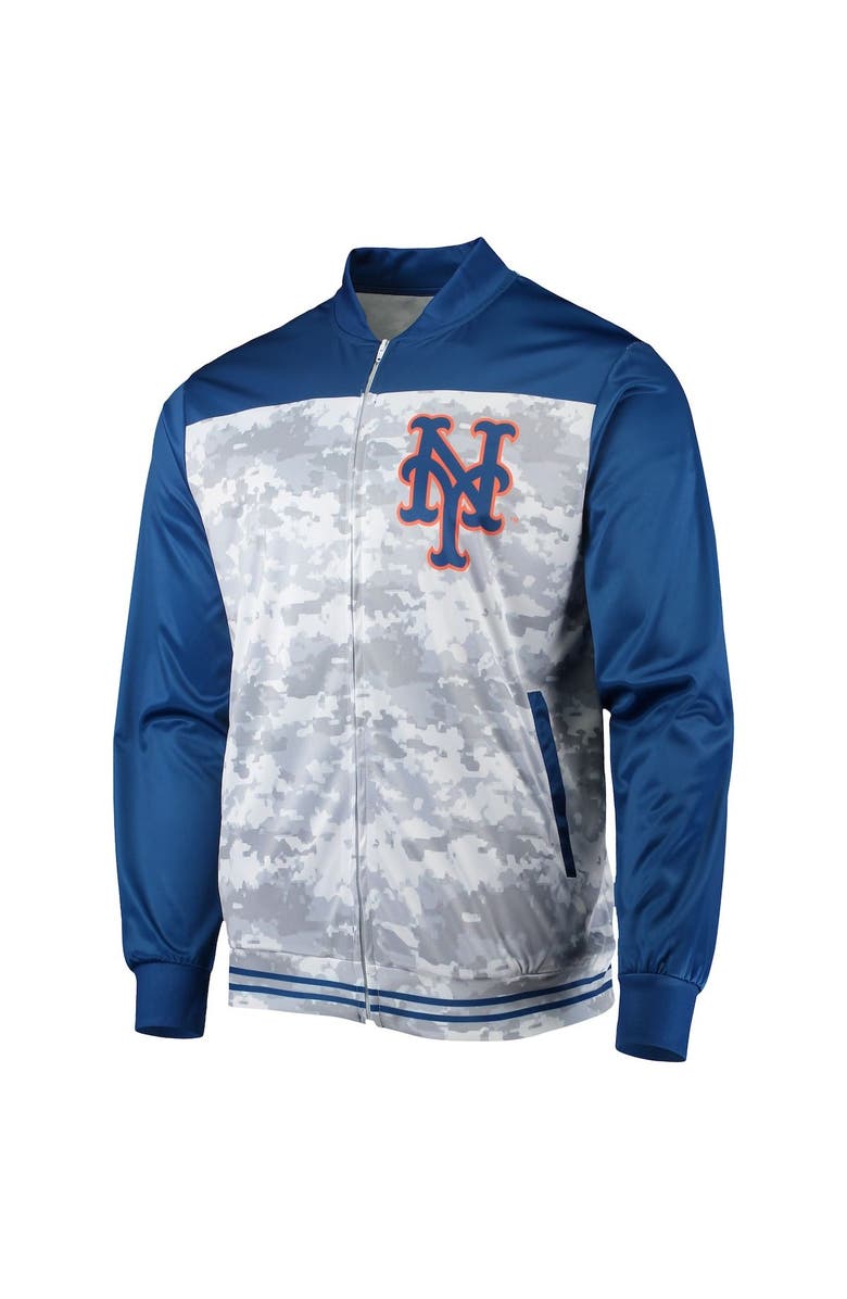 STITCHES Men's Stitches Royal New York Mets Camo Full-Zip Jacket, Alternate, color, Royal