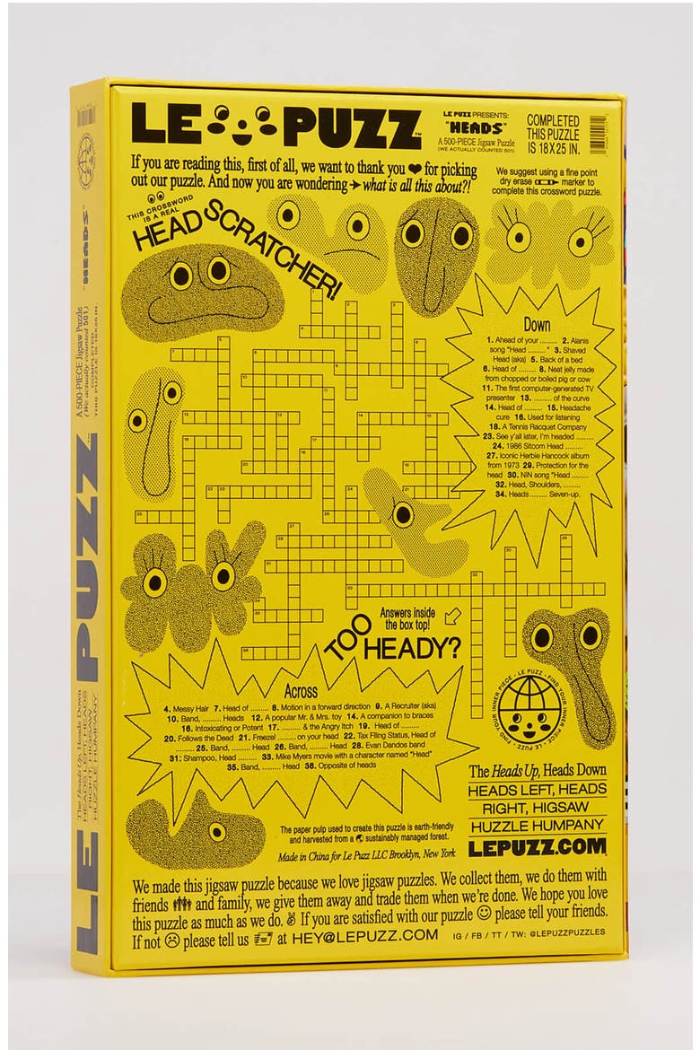 HEADS 500 Piece Jigsaw Puzzle, Alternate, color, None