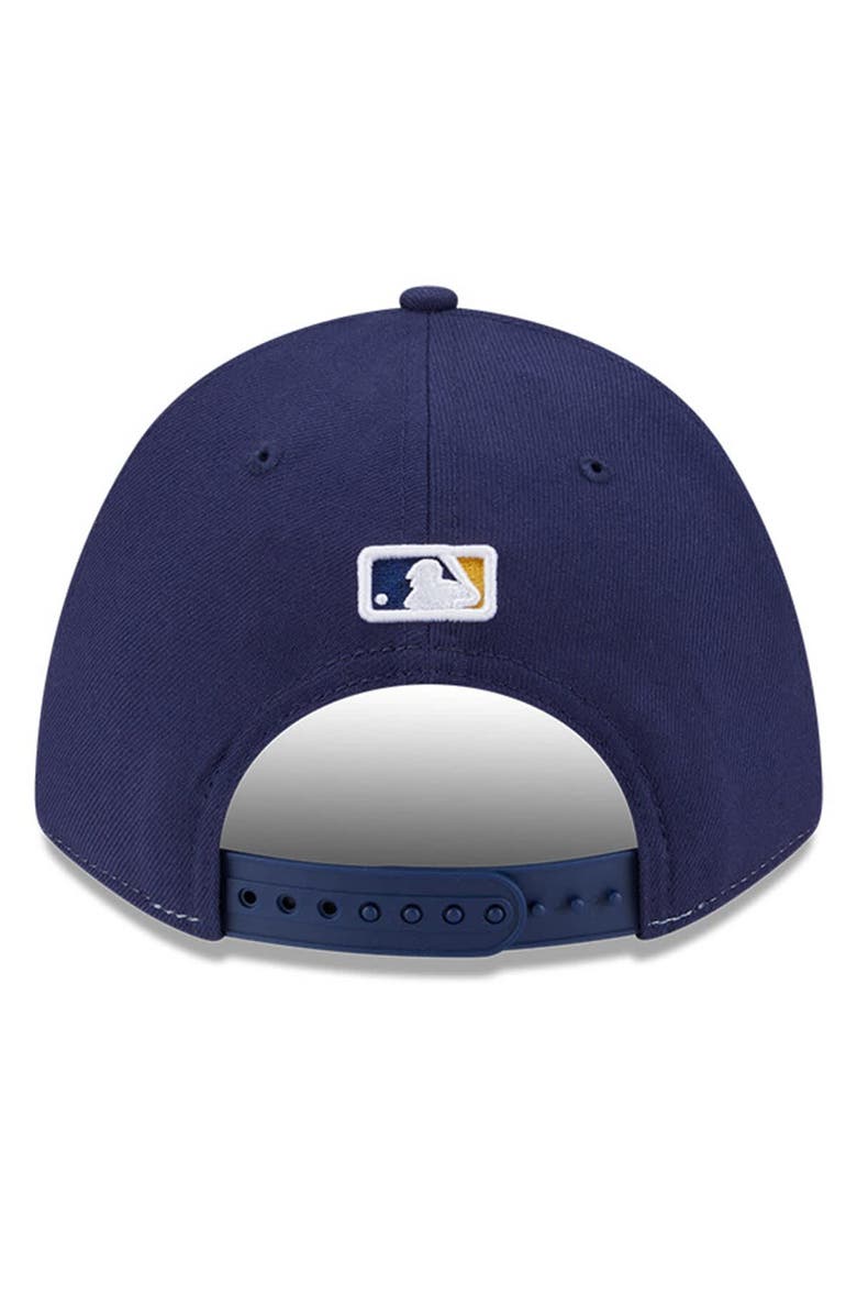 New Era Men's New Era  Gold/Navy Milwaukee Brewers Player Replica 9FORTY Adjustable Hat, Alternate, color, 