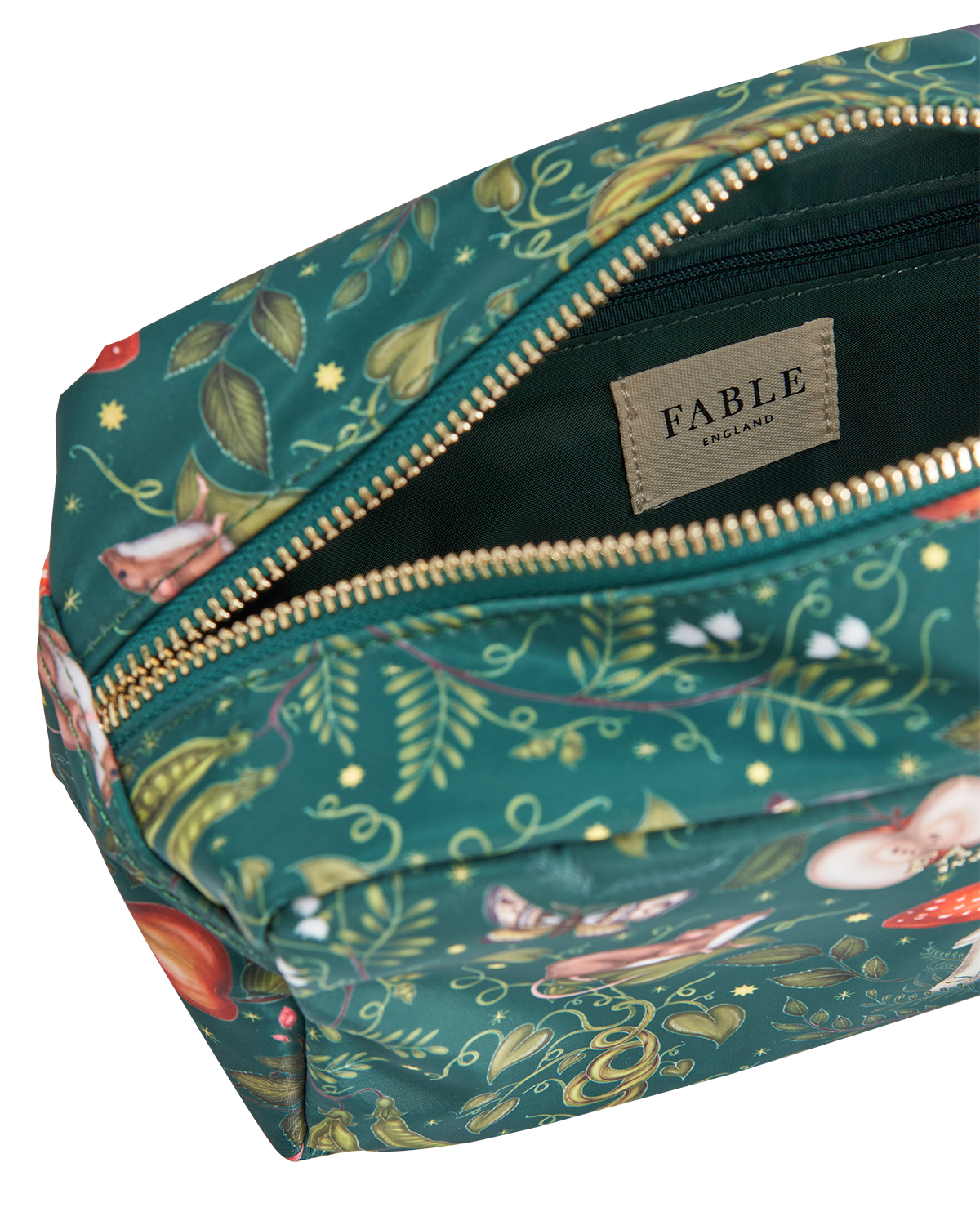 Fable England Into the Woods Travel Pouch, Alternate, color, Green