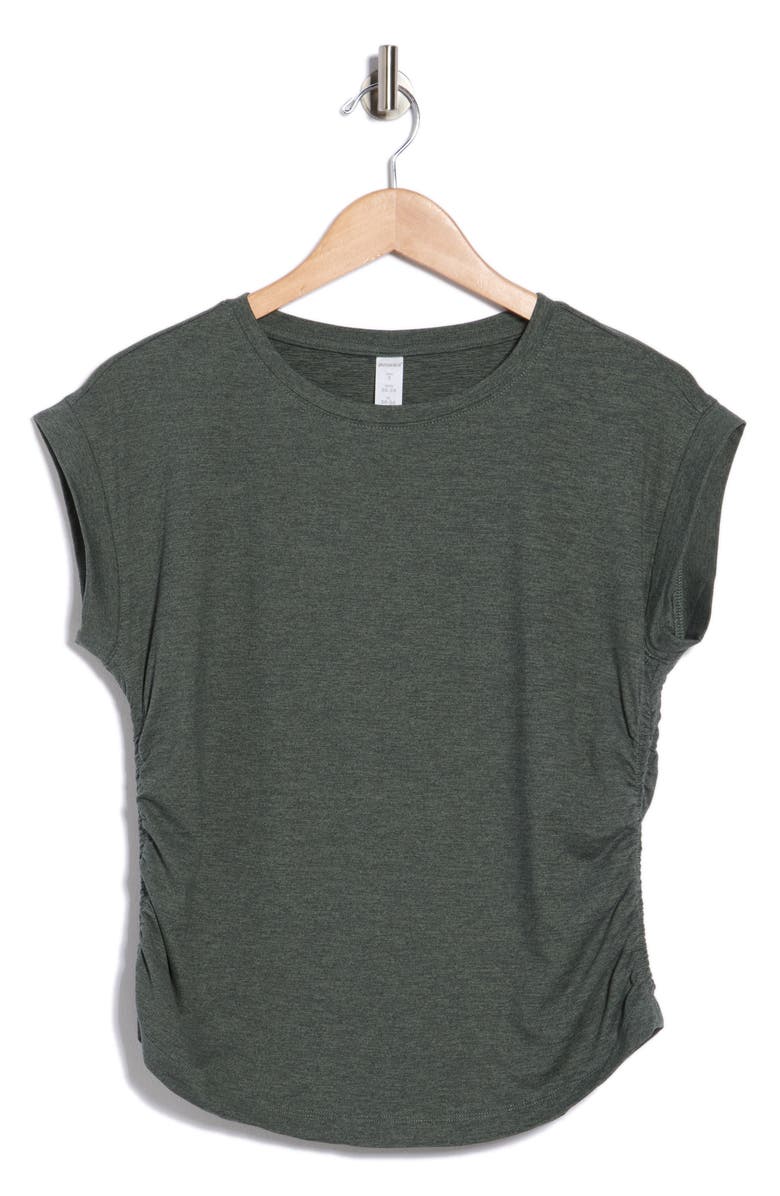 MARIKA Zoey Ruched Tank, Alternate, color, Heather Urban Chic