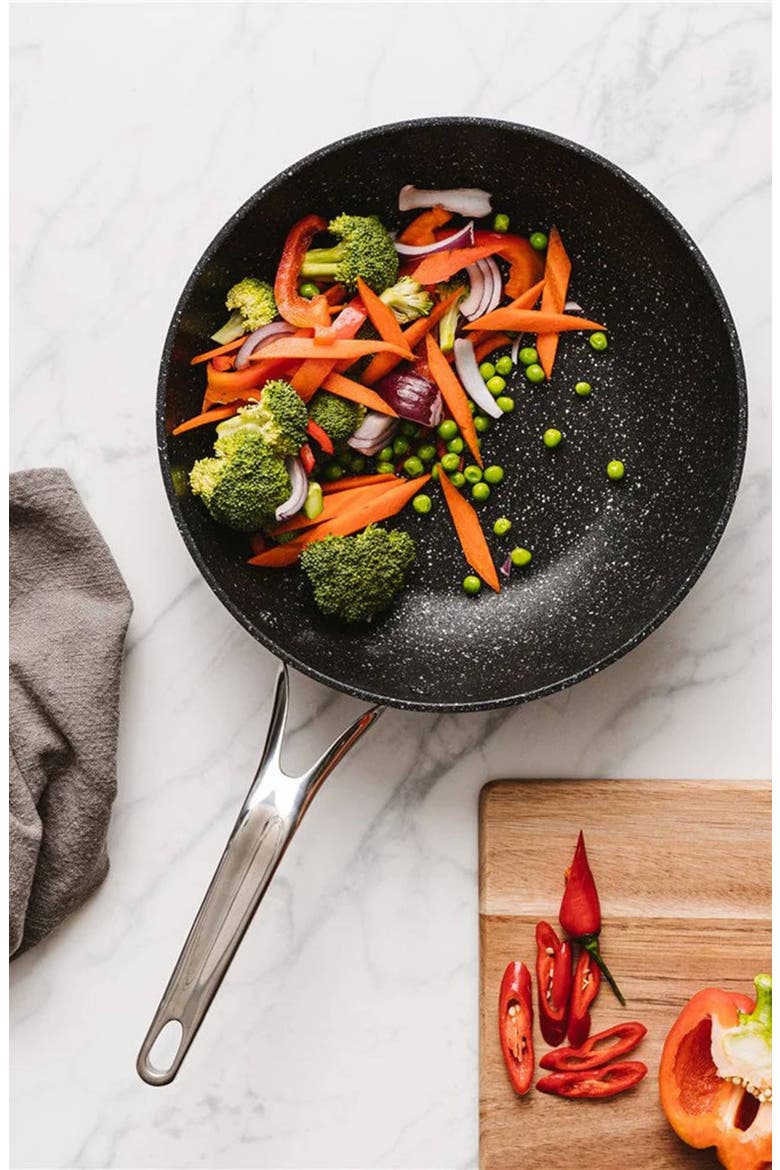 IRONROC™ Stir-Fry Pan, Alternate, color, BLACK