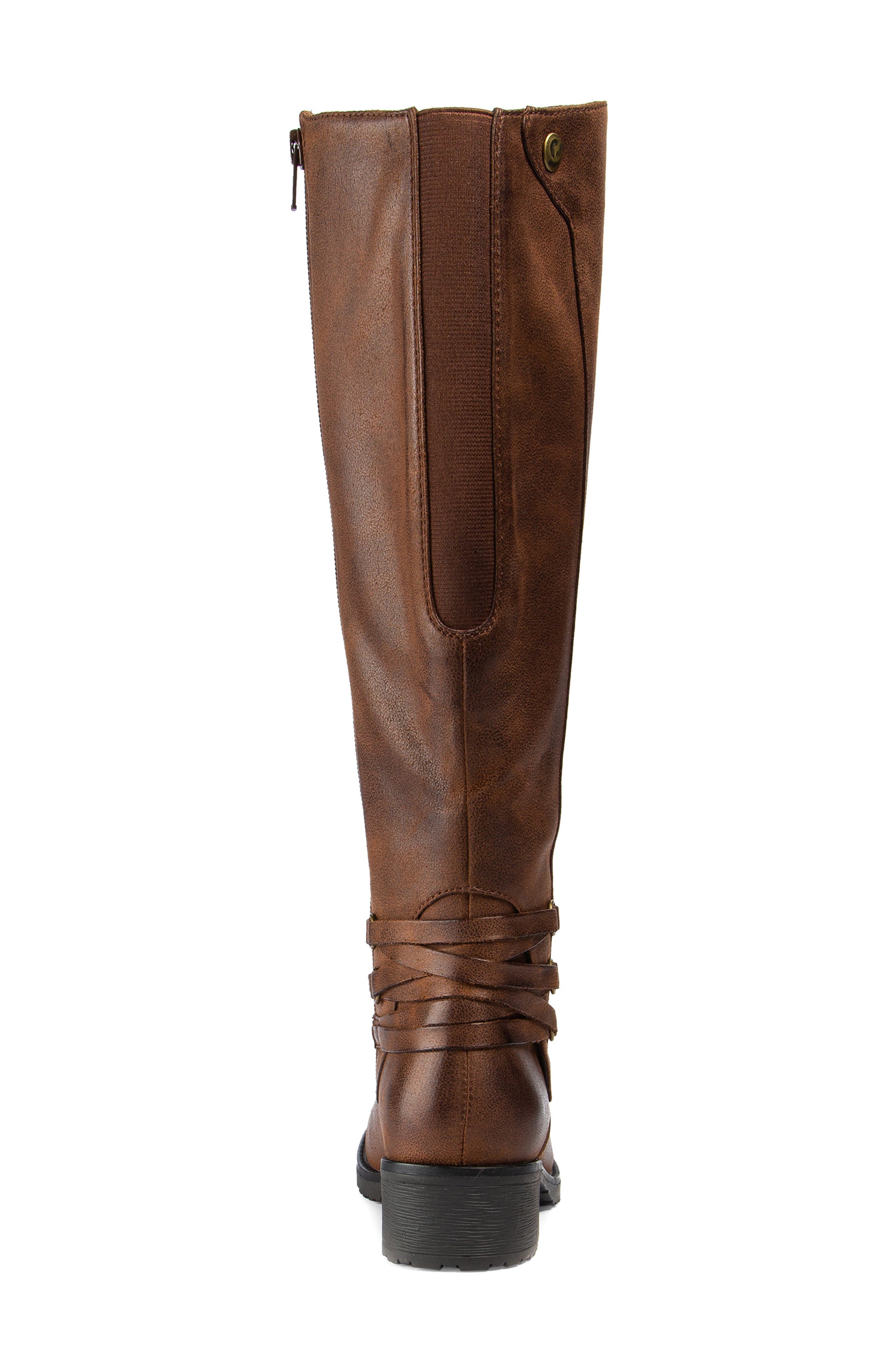 Ornella Riding Boot, Alternate, color, BRUSH BROWN