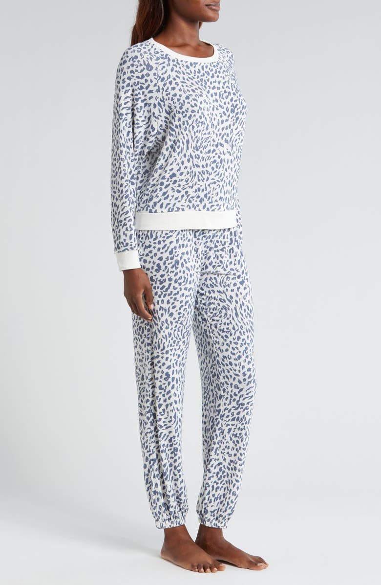 Honeydew Star Seeker Brushed Jersey Pajamas, Alternate, color, Sweet Cream Animal