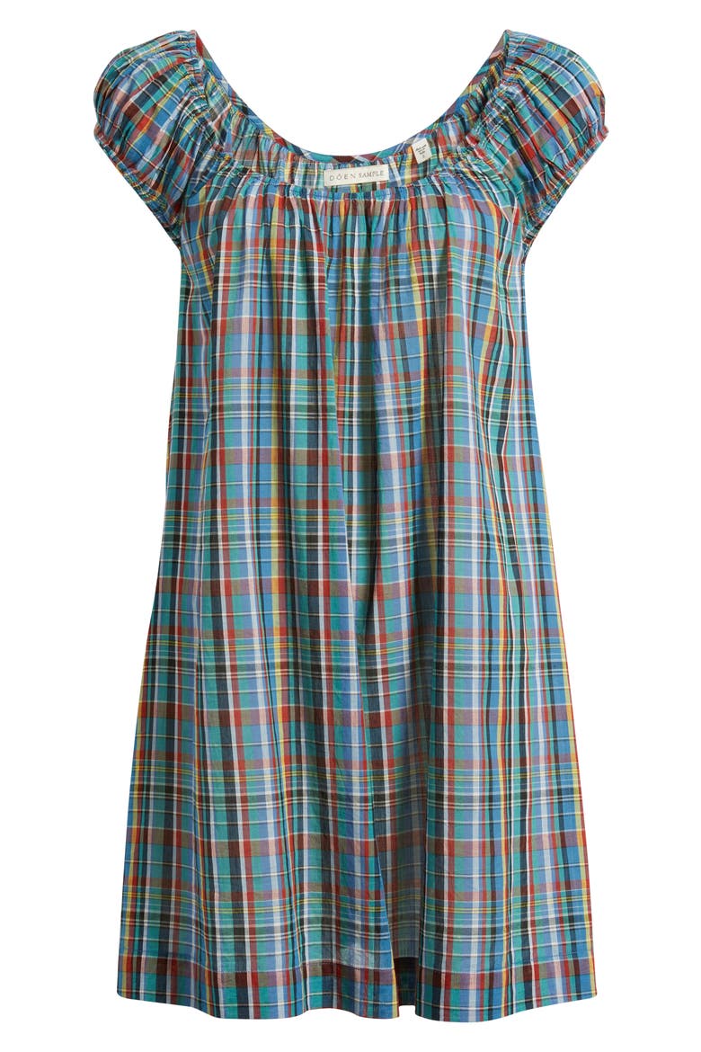 Fay Cotton Minidress, Alternate, color, ALDERBROOK PLAID