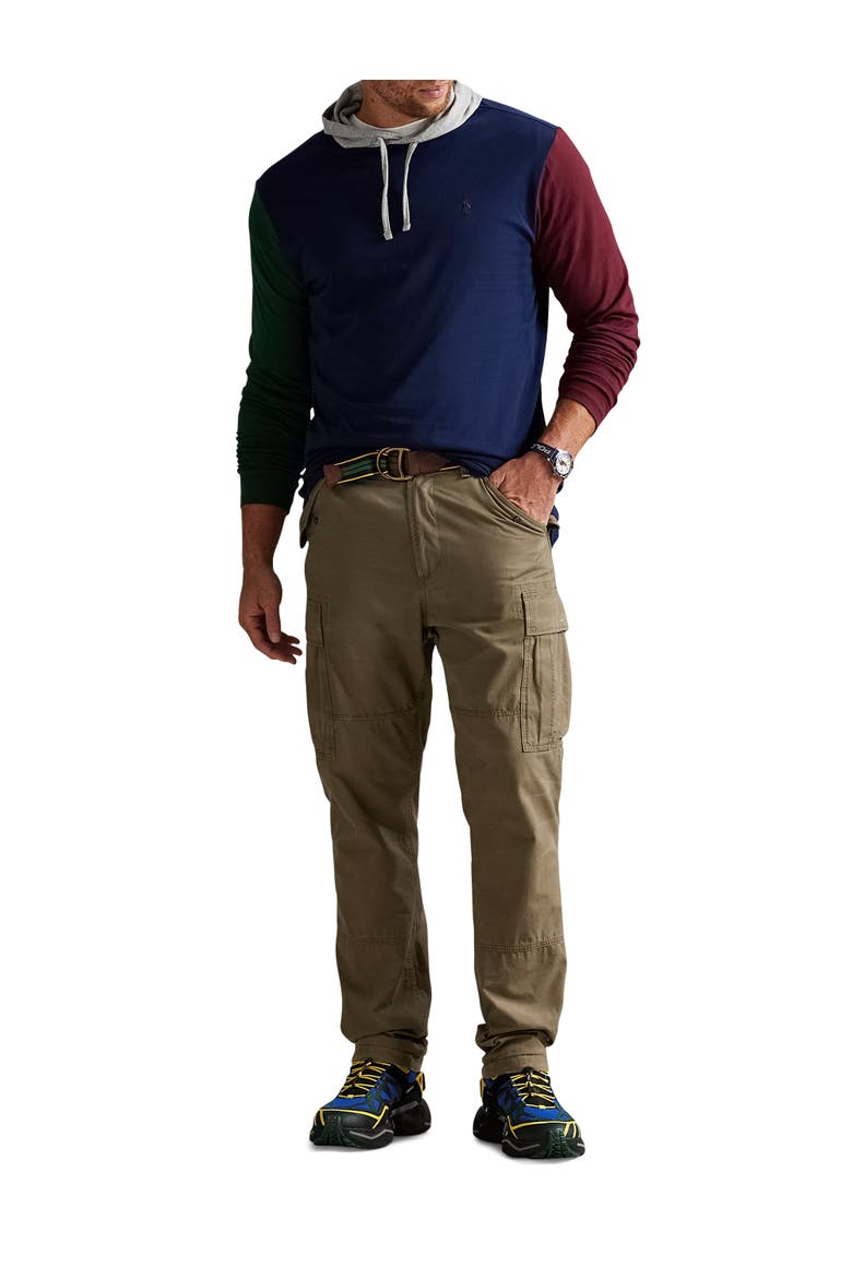 Big & Tall Colorblocked Jersey Hooded T-Shirt, Alternate, color, CRUISE NAVY MULTI