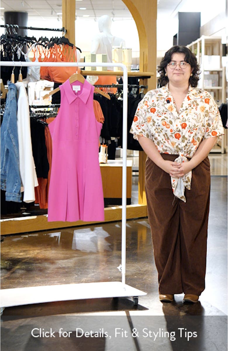 Casette Sleeveless Ft & Flare Shirtdress, sales video thumbnail