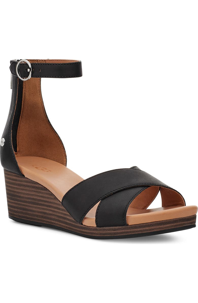 UGG<sup>®</sup> Eugenia Wedge Sandal, Main, color,