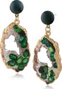 JARDIN Faux Stone Resin Drop Earrings