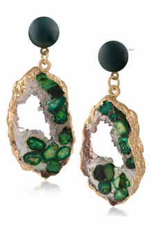 JARDIN Faux Stone Resin Drop Earrings