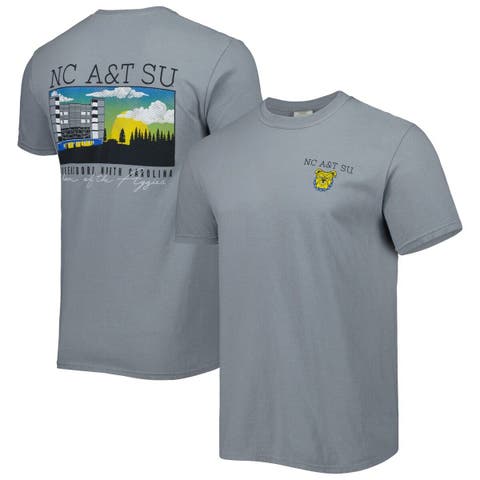 Men's Gray North Carolina A&T Aggies Campus Scenery Comfort Color T-Shirt