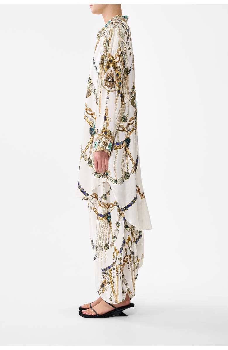 Camilla Relaxed High Low Shirt Dress, Alternate, color, Chain Gang